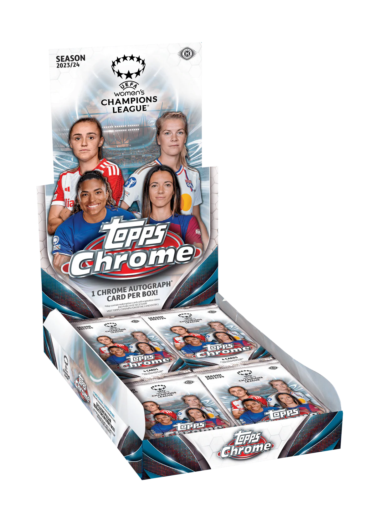 2023/24 Topps Chrome UEFA Women's Champions League Soccer Hobby