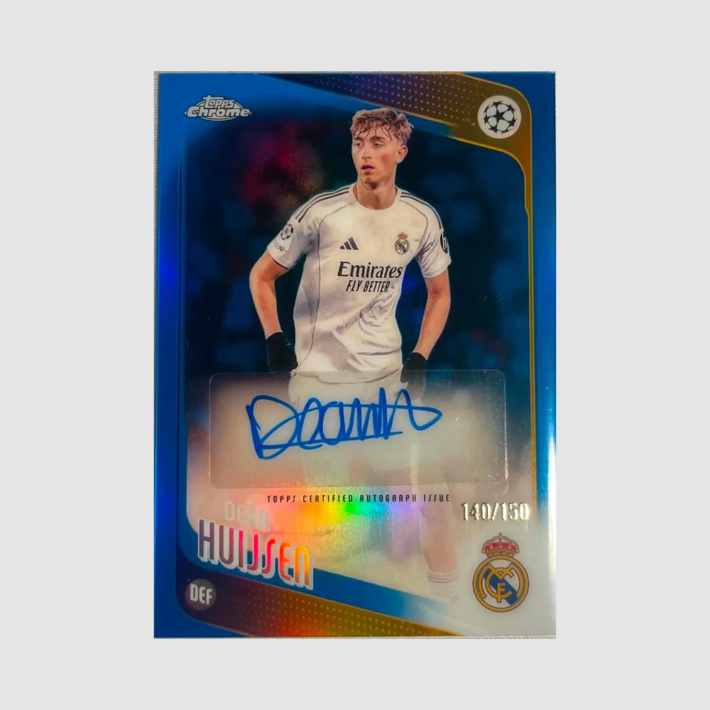 2025-26 Topps Chrome UEFA Club Competitions - Dean Huijsen Auto /150
