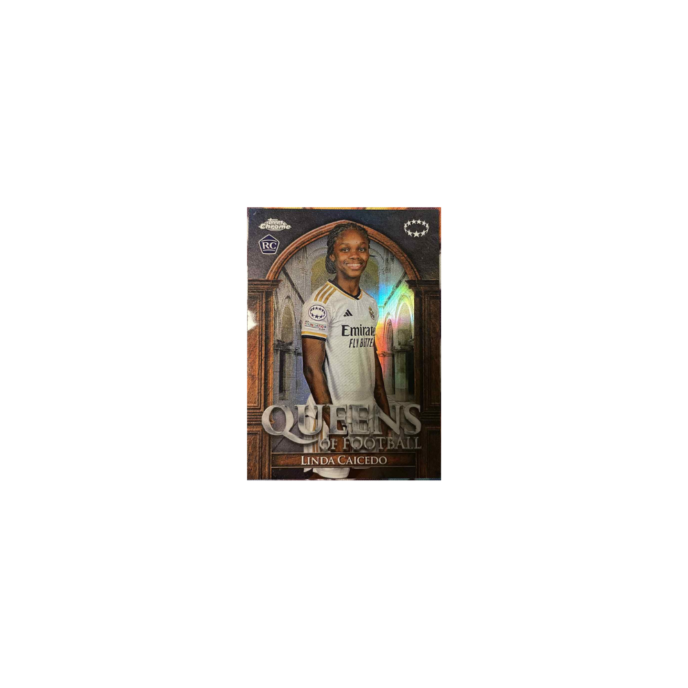 Linda Caicedo Topps chrome uefa womens 2023-24 queens of football rookie