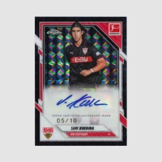 2025-26 Topps Chrome Bundesliga - Sami Khedira Black Geometric Auto /10