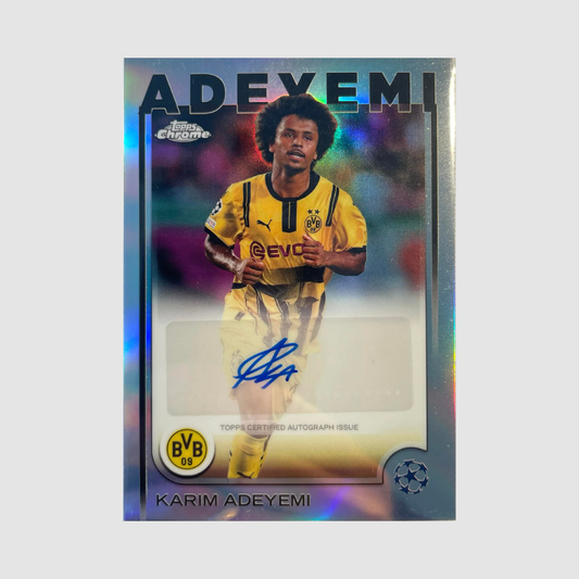 2024-25 Topps Chrome Uefa - Karim Adeyemi Auto