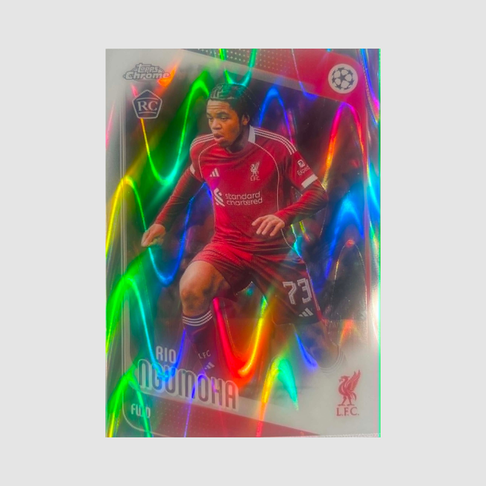 2025-26 Topps Chrome UEFA Club Competitions - Rio Ngumoha Raywave RC