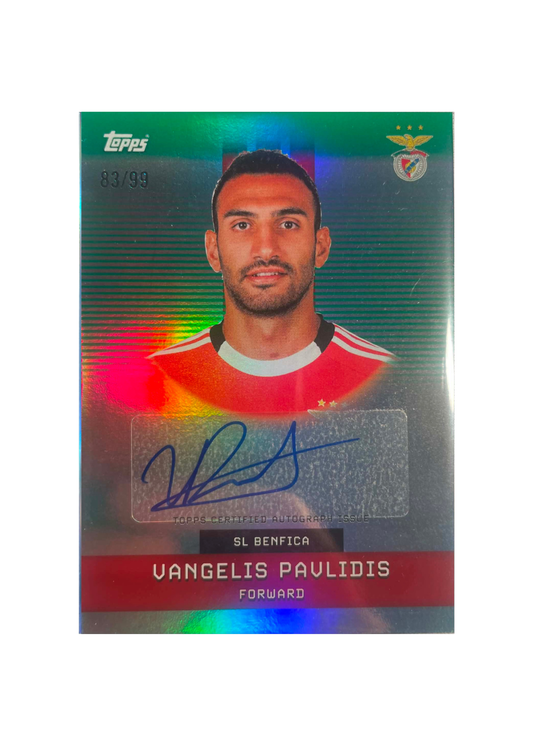 2025-26 Topps Benfica Team Set - Vangelis Pavlidis Auto /99