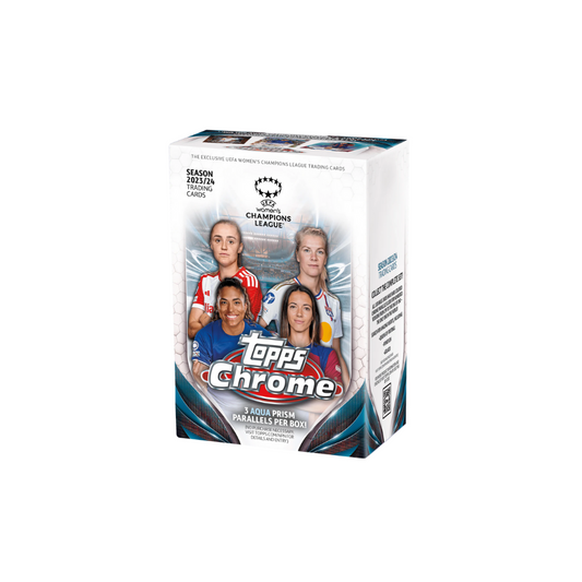 2023/24 Topps Chrome UEFA Women's Champions League Soccer 7-Pack Blaster